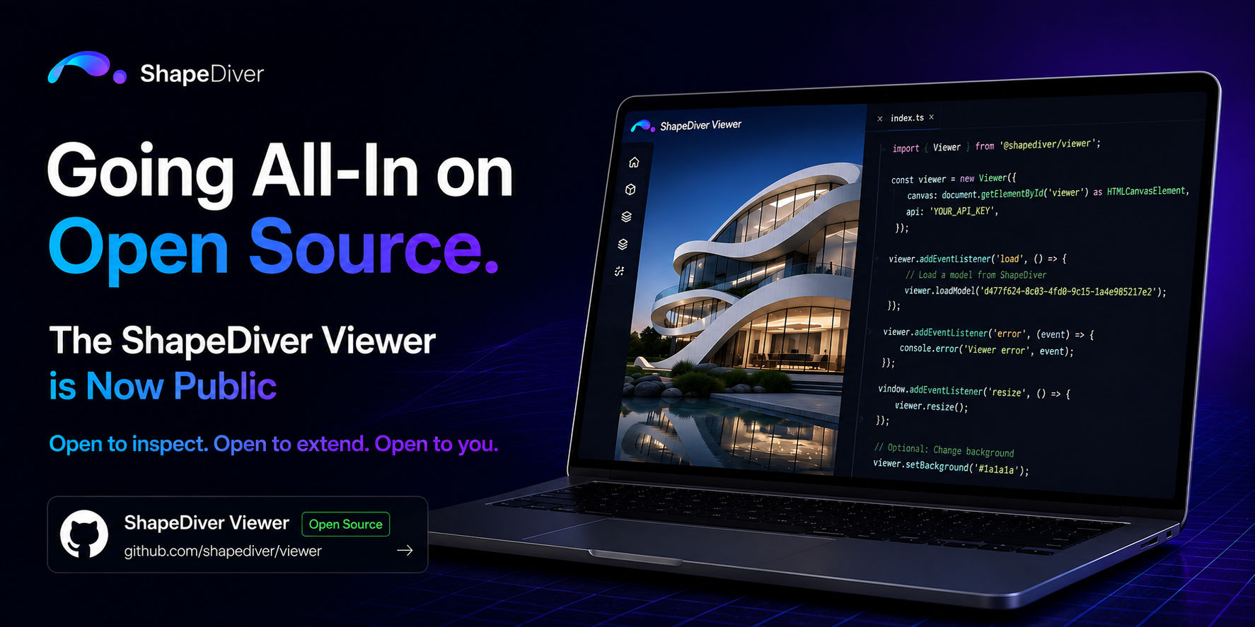 Going All-In on Open Source: The ShapeDiver Viewer is Now Public